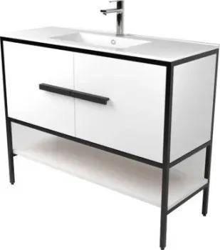 Дабер Тумба под умывальник 007 WeltWasser Deilbach 7517-100 Т7.10W.2.5 (черный/белый)