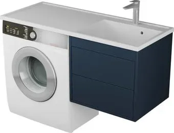 Veneciana Тумба с умывальником Nera 55 с 2-мя ящиками + Paola Magenta 1200 R (индиго)