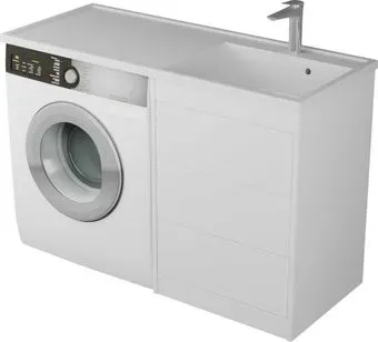 Veneciana Тумба с умывальником Nera 55 с 3-мя ящиками + Paola Magenta 1200 R (белый)