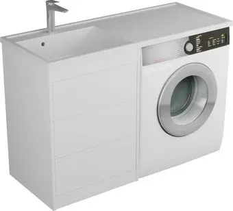 Veneciana Тумба с умывальником Nera 55 с 3-мя ящиками + Paola Magenta 1200 L (белый)