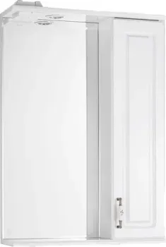 Symbolite Шкаф с зеркалом для ванной Олеандр-2 550/С (белый)