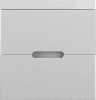 Symbolite Тумба под умывальник Матис 60 2 ящика (подвесная, белый матовый)