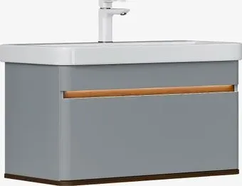 EQUIL Тумба под умывальник Elegante 80.1Y 9595 (мэйджик/дуб голиано, подвесная)