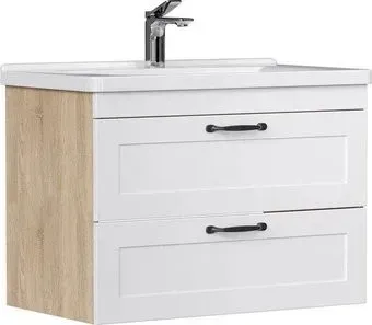 EQUIL Тумба с умывальником Lago 80.2Y + Kirovit Фостер 80 (4640021064733) (подвесная)