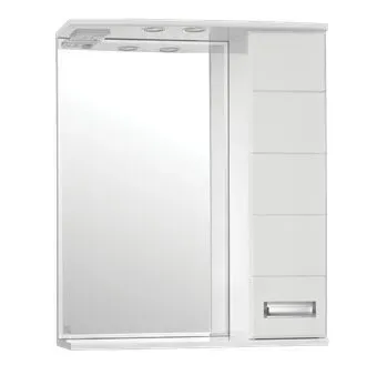 Symbolite Шкаф с зеркалом для ванной Ирис 650/С