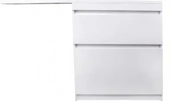 Symbolite Тумба с умывальником Даллас 140 Люкс Plus 3 ящика + Даллас 140x48.2 (правый, белый)