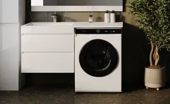 Symbolite Тумба с умывальником Даллас 130 Люкс Plus + Даллас 130x48.2 (подвесная, левый, эмаль белый)