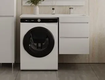 Symbolite Тумба с умывальником Даллас 110 Люкс Plus + Estetus Даллас 110x48 (подвесная, правый, белый)