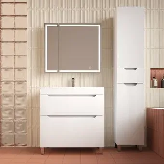Symbolite Тумба под умывальник Остин 80 Plus 2 ящика (белый)