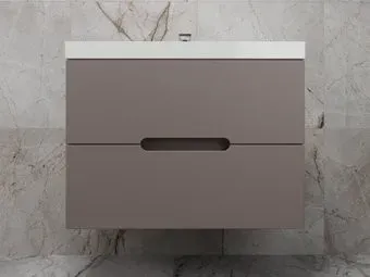 Symbolite Тумба под умывальник Матис 70 Classic 2 ящика (подвесная, тауп темный)