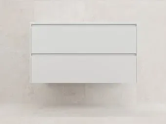 Symbolite Тумба под умывальник Лима 100 Line Plus 2 ящика (подвесная, белый матовый)