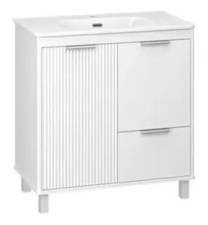 Brevita Тумба под умывальник Risacca 80 RIS-06080-0142Я (белый матовый)