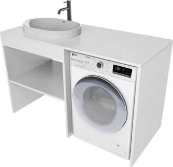 ЗОВ Тумба с умывальником Стамбул Премиум 130 S130LWP0LWPWMC2BC-OL6002