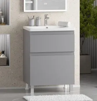 Misty Тумба с умывальником Лаки 60 П-Лак-01060-5012Я+RCW-140360WH