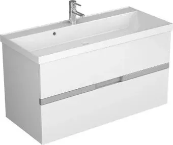 Veneciana Тумба с умывальником Allia 100 с 2-мя ящиками + Florentina Астория 1000 (серый шелк)
