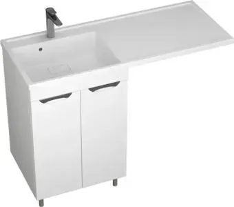 Uncoria Тумба с умывальником Мера 55 с 2-мя дв + Paola Magenta 1200 L (белый)