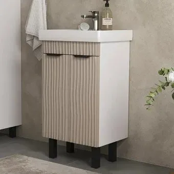 Volna Тумба с умывальником Lotty 50.2D Тигода + Тигода 50 (латте, напольная)