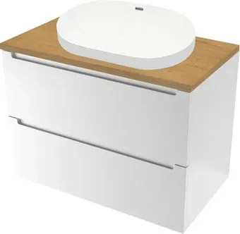 ЗОВ Тумба с умывальником Дион 70 D70LWP0M9003MKV5-HPL38T6002