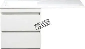 Style Line Тумба под умывальник Оптима 50 2 ящика Люкс Plus (подвесная)