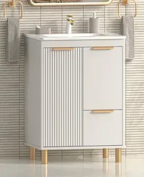 Brevita Тумба с умывальником Risacca Crema 60 RIS-06060-0342Я+B-OND060-01 (серый кашемир)