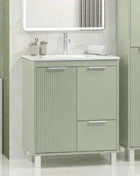 Brevita Тумба с умывальником Risacca Pistachio 70 RIS-06070-0842Я+B-OND070-01 (фисташковый)