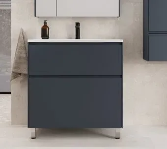 Symbolite Тумба под умывальник Лима 100 Line Plus 2 ящика (графит)