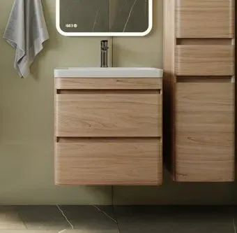 Symbolite Тумба под умывальник Атлантика 60 Люкс Plus (подвесная, ясень перламутр)