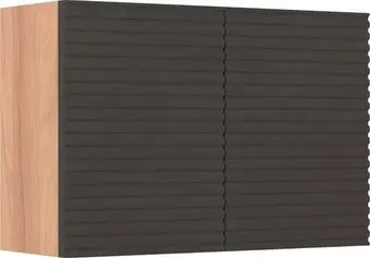 Runo Шкаф для ванной Соренто 60x40/Тренто 60x40 вертикаль (крафтовый дуб/графит)