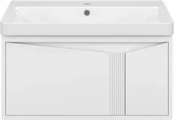 Brevita Тумба с умывальником Cascade 80 CAS-09080-011Я+RCW-141880WH