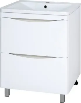 Misty Тумба с умывальником Атлантик 60 П-Атл-01060-0112Я+10.020.00600.001