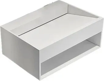 Abber Тумба с умывальником Stein AS2645-0.8 (подвесной, белый матовый)