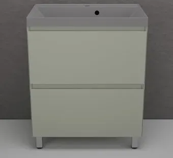 Symbolite Тумба под умывальник Манхэттен 70 Plus 2 ящика + Asti 70x45 (олива/серый шелк)