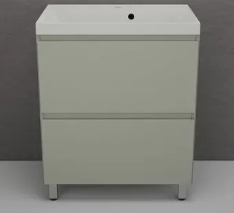 Symbolite Тумба под умывальник Манхэттен 70 Plus 2 ящика + Asti 70x45 (олива/жасмин)
