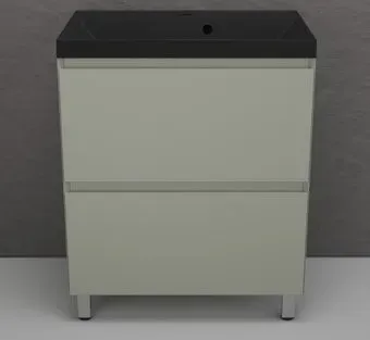 Symbolite Тумба под умывальник Манхэттен 70 Plus 2 ящика + Asti 70x45 (олива/антрацит)
