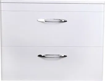 Symbolite Тумба под умывальник Каре 80 Люкс Plus 2 ящика + Каре Люкс 80х45 (подвесная, белый)