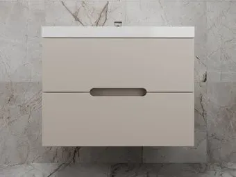 Symbolite Тумба под умывальник Матис 80 Classic 2 ящика (подвесная, крем)