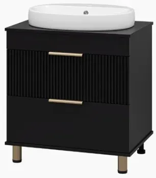 Brevita Тумба под умывальник Enfida 70 ENF-06070-0242Я (черный матовый)