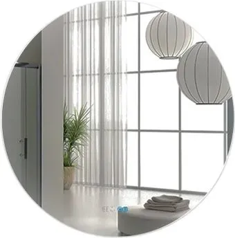 Пекам Зеркало Ring Fly 90x90 RingFly-90x90spcl (с подсветкой, с сенсором, подогревом, часами)