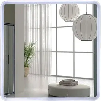 Пекам Зеркало Marta 80x80 marta-80x80B (с подсветкой,с бесконтактным сенсором)