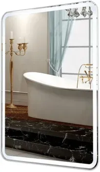 Пекам Зеркало Marta 1 80x140 marta1-80x140dcl (с подсветкой, с сенсором, часами)