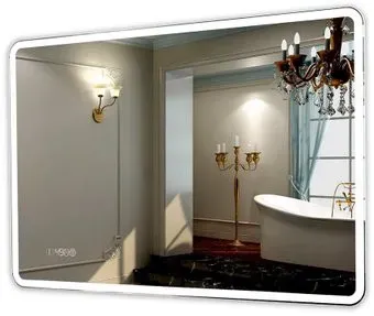 Пекам Зеркало Marta 1 80x60 marta1-80x60spcl (с подсветкой, сенсором на прикосновение, подогревом и часами)