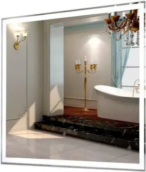 Пекам Зеркало Greta 90x80 greta-90x80B (с подсветкой и бесконтактным сенсором)