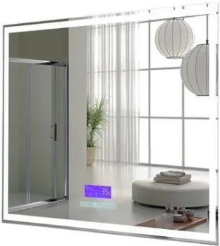 Пекам Зеркало Greta 100x80 greta-100x80M (с подсветкой, с многофункциональной панелью)