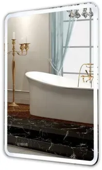 Пекам Зеркало Marta 1 60x80 marta1-60x80spcl (с подогревом, подсветкой, сенсором на прикосновение и часами)