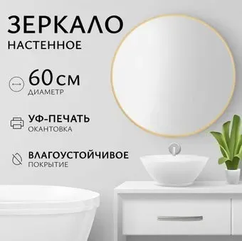 Saniteco Зеркало 1BE10 60 (бежевый)