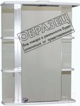 СанитаМебель Шкаф с зеркалом Камелия-10.60 (правый, белый)