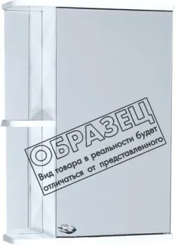 СанитаМебель Шкаф с зеркалом Камелия-09.50 (правый, белый)
