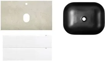 BelBagno Тумба с умывальником Etna 80 ETNA80BL-KEPMCO-1302H316-SET