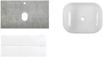 BelBagno Тумба с умывальником Etna 100 ETNA100BL-KEPMGL-1302-SET