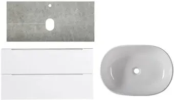 BelBagno Тумба с умывальником Etna 100 ETNA100BL-KEPMGL-1084-SET